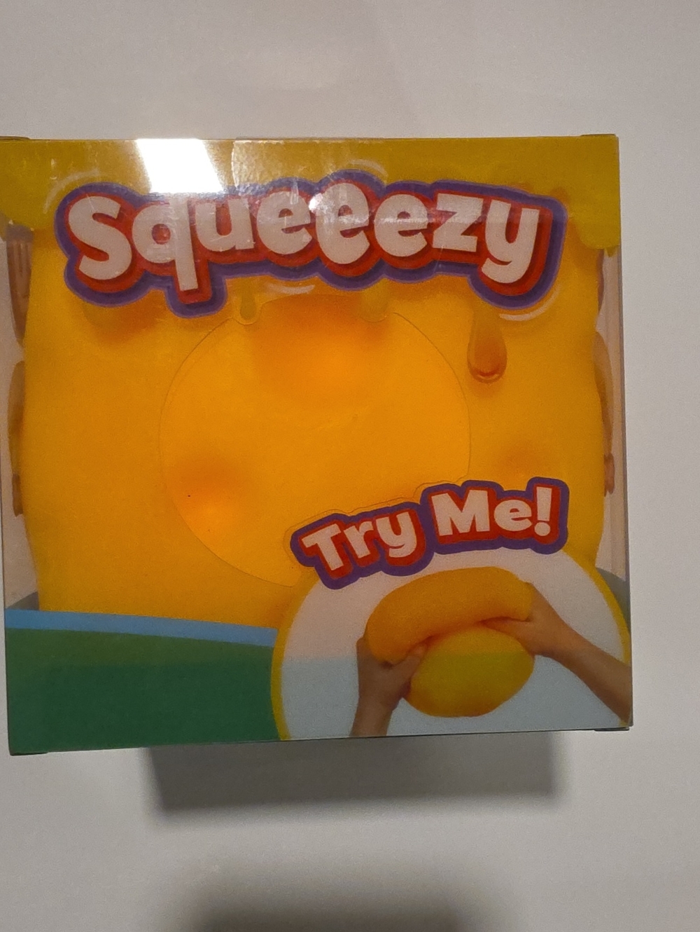 Squeezy  Cheese  Yellow Squishy Stress Toy